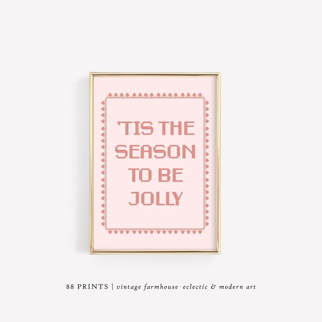 Tis the Season to Be Jolly Print Christmas Prints Christmas - Etsy | Etsy (US)