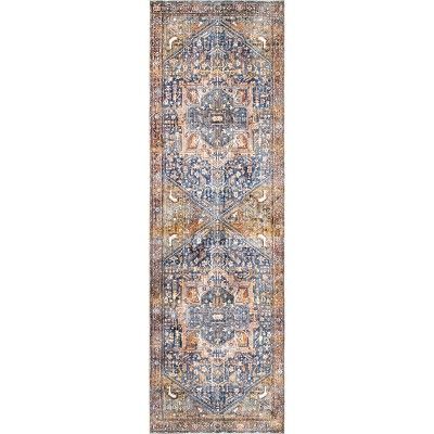 nuLOOM Vintage Harriet Medallion Fringe Area Rug | Target