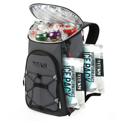 Titan by Arctic Zone 16qt Eco Backpack Cooler with Ice Walls - Sharkskin Gray | Target