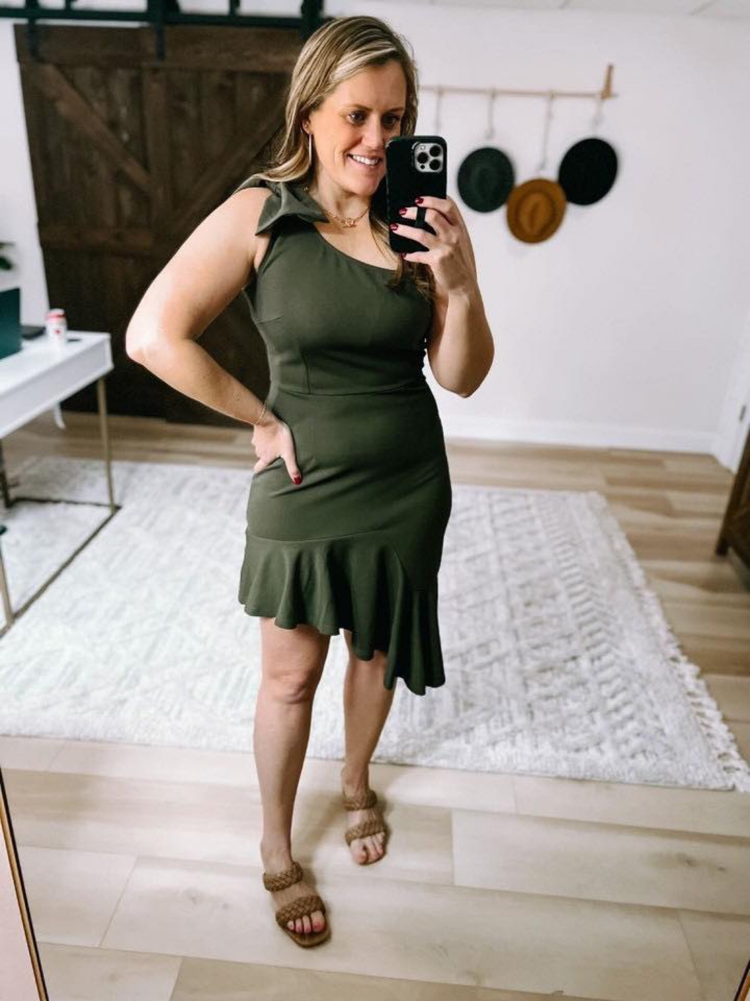 Olive Green Dress With Black Shoes What Shoes To Wear With Green Dresses  2023