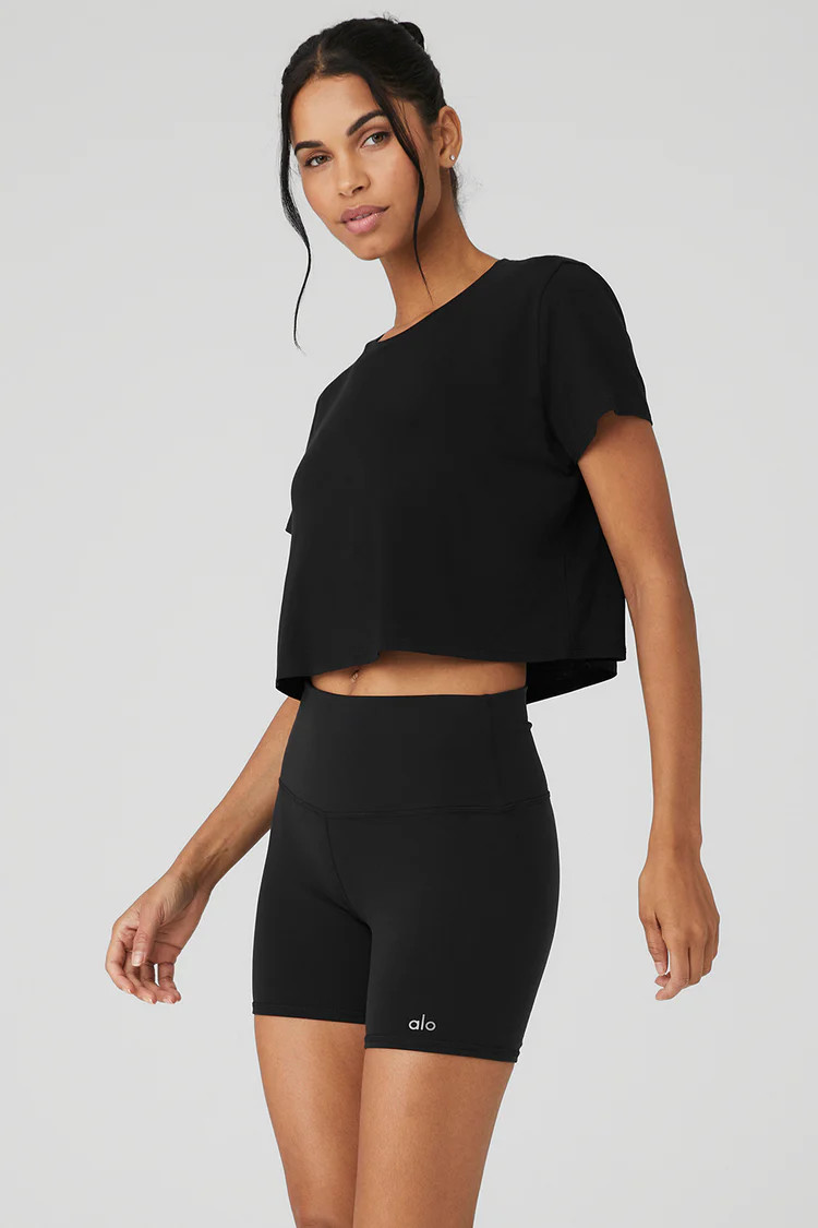 Cropped All Day Short Sleeve | Alo Yoga (US)
