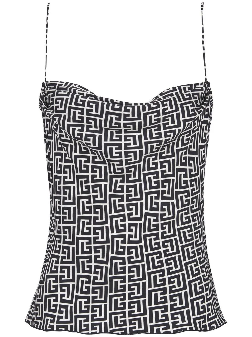 Balmain monogram-print Camisole Top - Farfetch | Farfetch Global