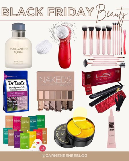 Black Friday beauty deals!

Cologne, face wash brush, makeup brush set, bath salts, eye shadow palette, flat iron, sheet face mask, eye patches, concealer 

#LTKHoliday #LTKsalealert #LTKbeauty