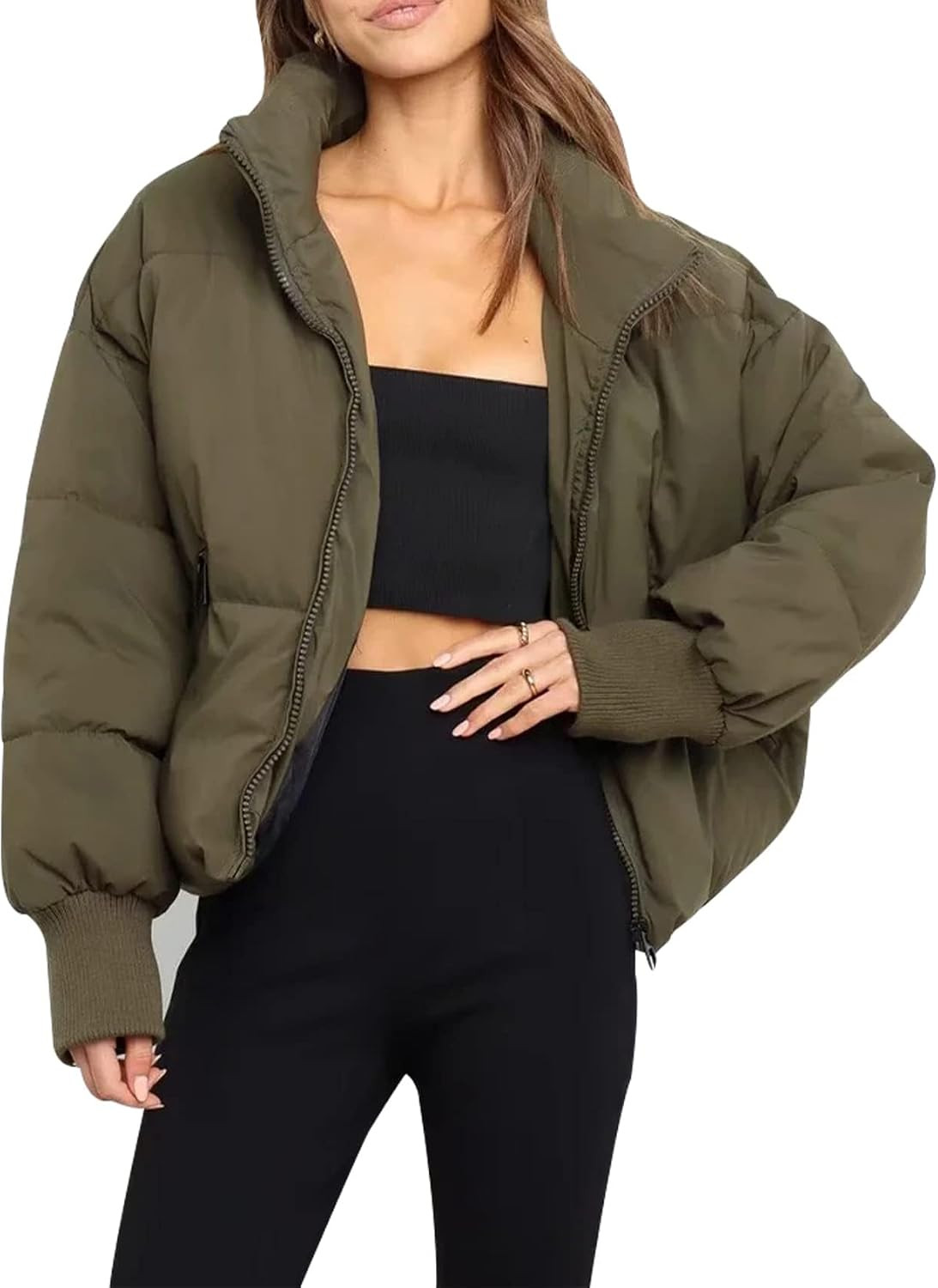 Gihuo Women’s Winter Cropped Puffer Jacket Coat Short Warm Quilted Jacket 2026 | Amazon (US)