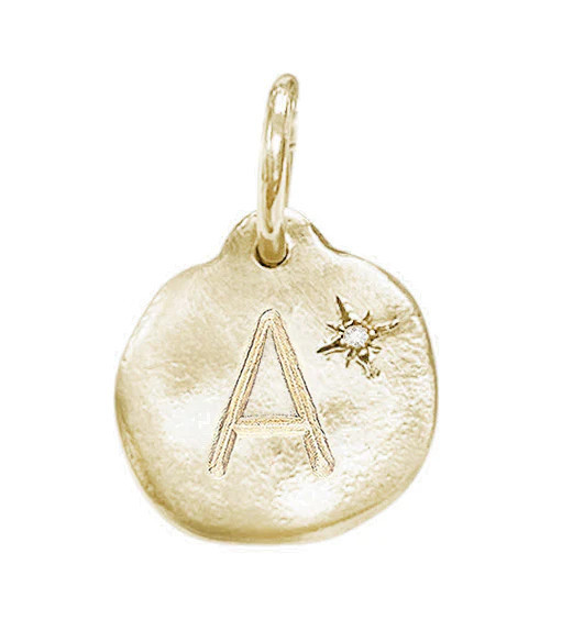 Diamond Initial Charm - GOLD (Pick your Chain Separately) | La Soula Jules
