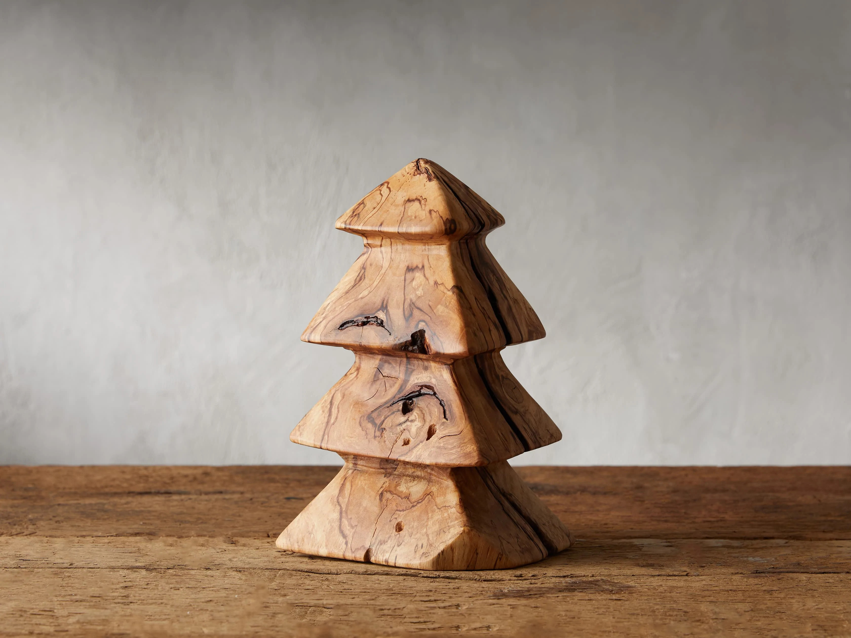 Wooden Chainsaw Tree in Natural | Arhaus