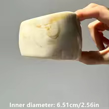 HangZhi Vintage Wide Geometric Large Resin Bracelet Off White Irregular Chunky Bangle Jewelry Gif... | AliExpress (US)