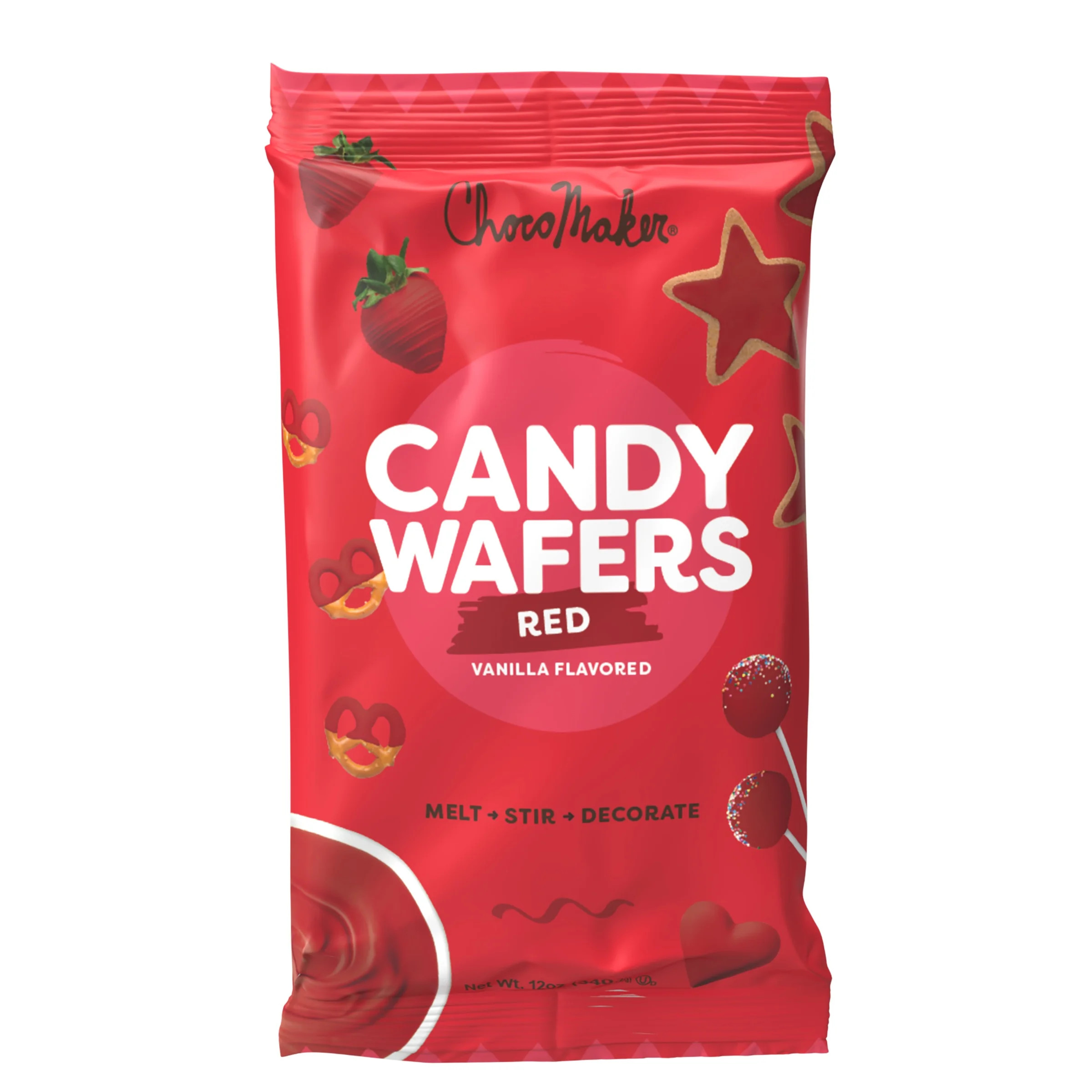 ChocoMaker Red Vanilla Flavored Candy Wafers, 12oz, Gluten Free, Wheat Free | Walmart (US)