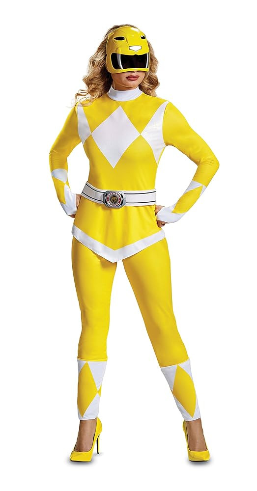 Disguise Women's Yellow Ranger Adult Costume | Amazon (US)