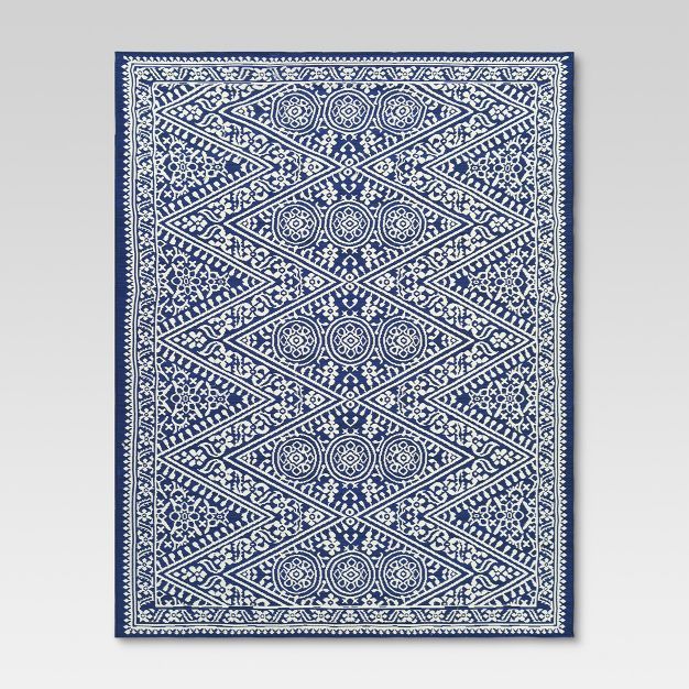 Tapestry Outdoor Rug Blue - Threshold™ | Target