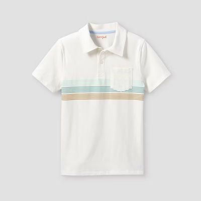 Boys' Knit Polo Short Sleeve Shirt - Cat & Jack™ | Target