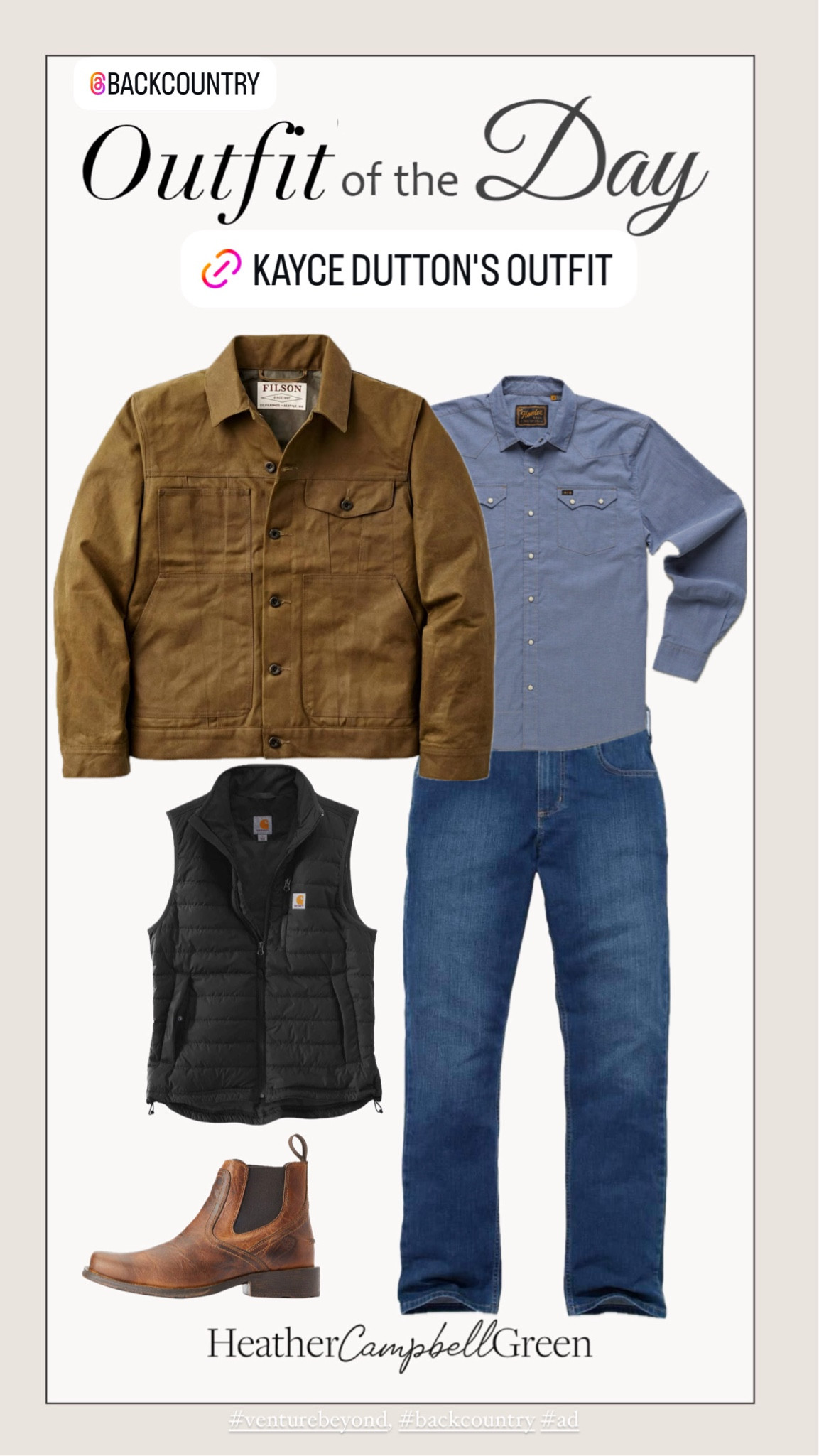 The hit series Yellowstone is back, along with its scene-stealing style that’s sparking a fashion wave! I’m honored to partner with @Backcountry, who has everything you need to step into the world of Yellowstone and recreate the Dutton family’s iconic looks. I’ve found exact pieces worn on the show, plus similar options, so you can rock that rugged, Western-inspired vibe. #venturebeyond, #backcountry #ad 

#LTKGiftGuide #LTKMens #LTKCyberWeek
