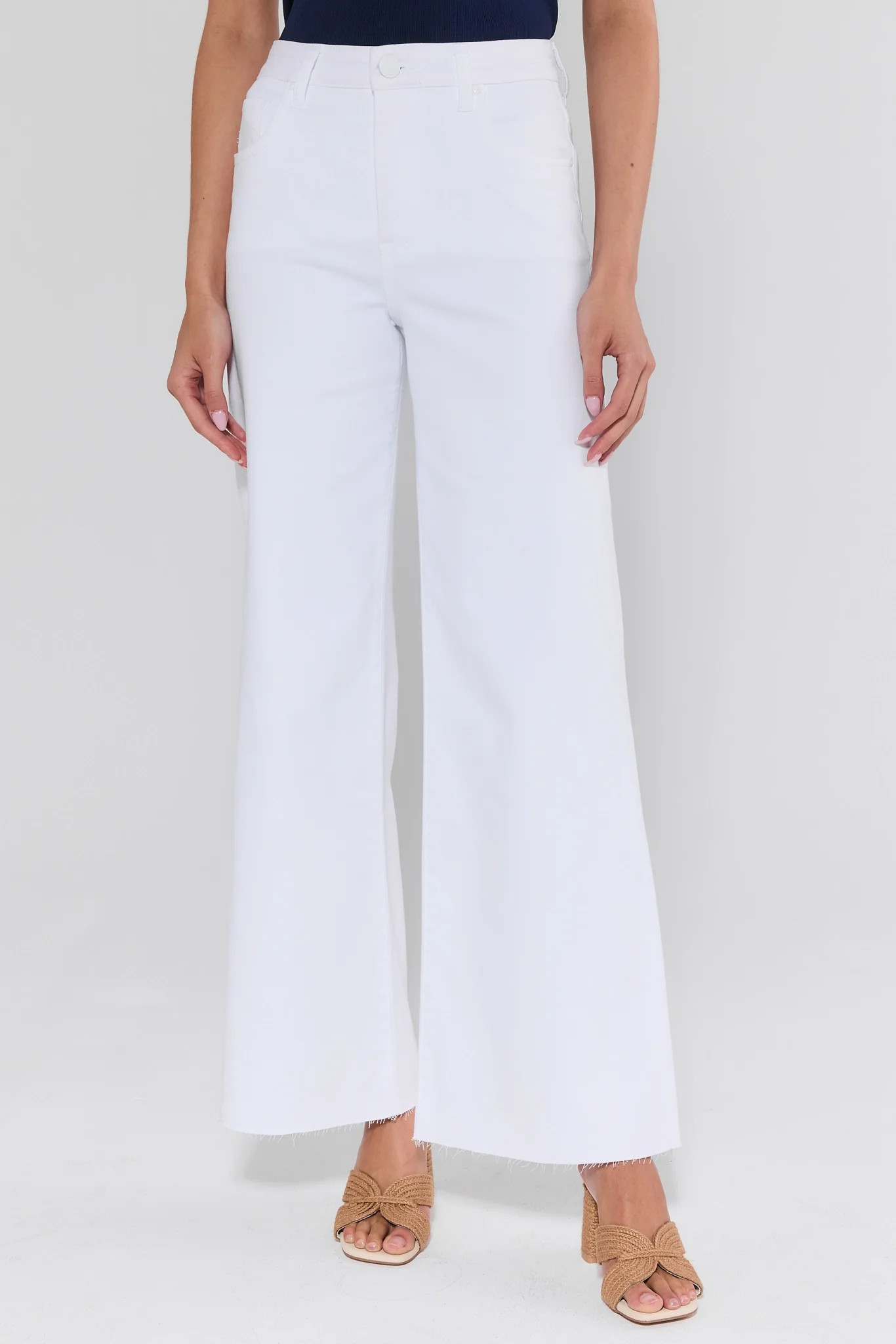 Maya White Wide Leg Jeans by KUT | Avara