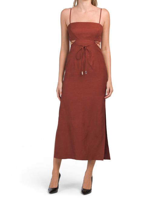 Viscose And Linen Blend Eli Dress | TJ Maxx