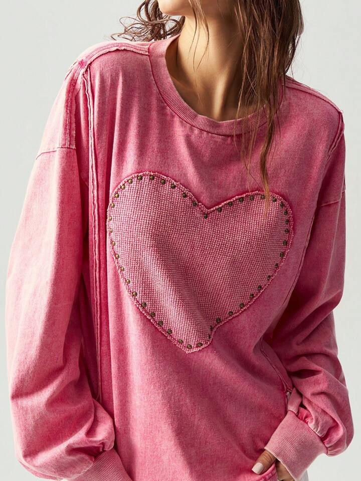 Bohemela Casual Solid Color Knit Long Sleeve Loose Fit Women Hoodie | SHEIN