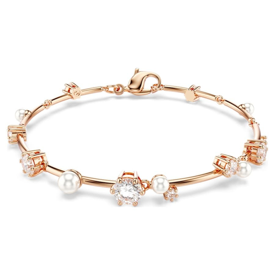 Swarovski Constella Crystal Pearl Tennis Bracelet, Size Medium | Jomashop.com & JomaDeals.com