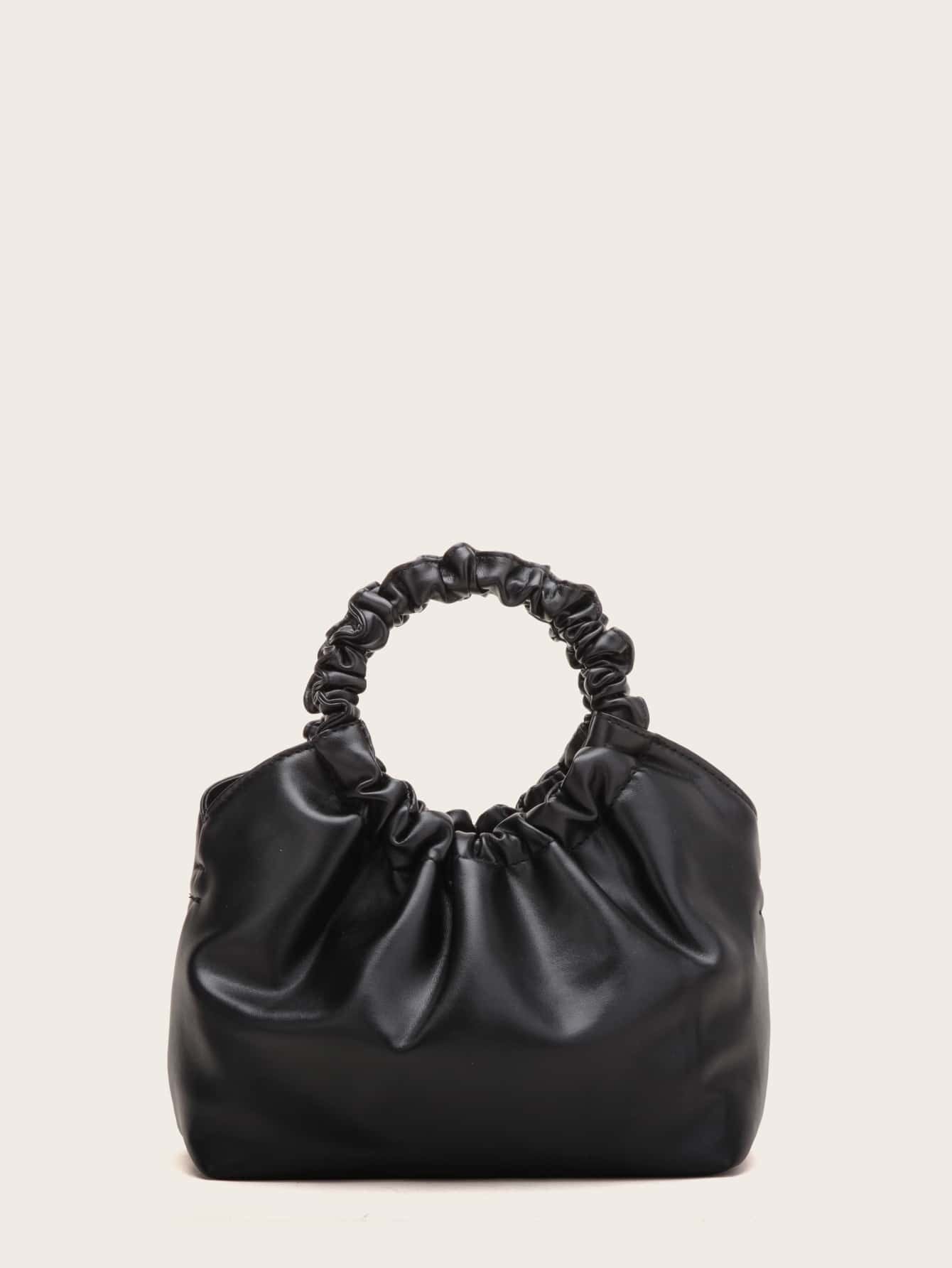 Ruched Satchel Bag | SHEIN