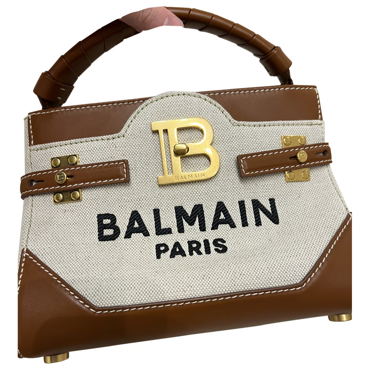 Balmain Bandolera BBuzz de Cuero | Vestiaire Collective (Global)