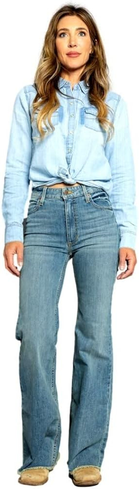 Kimes Ranch Women's Olivia Medium Wash High Rise Wide Leg Jeans | Amazon (US)