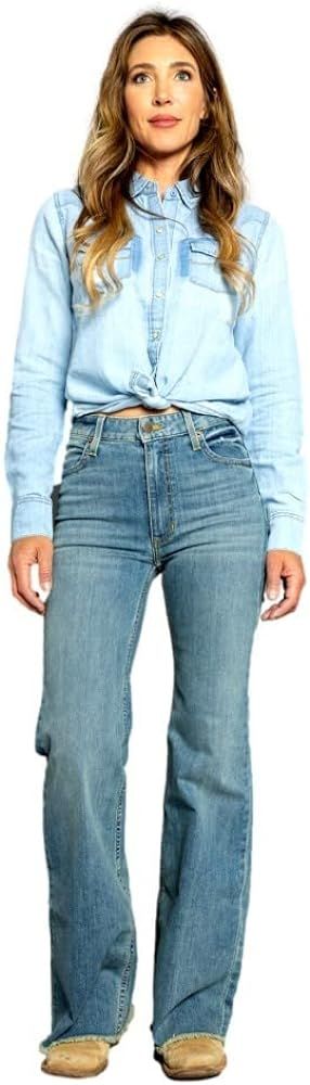 Kimes Ranch Women's Olivia Medium Wash High Rise Wide Leg Jeans | Amazon (US)