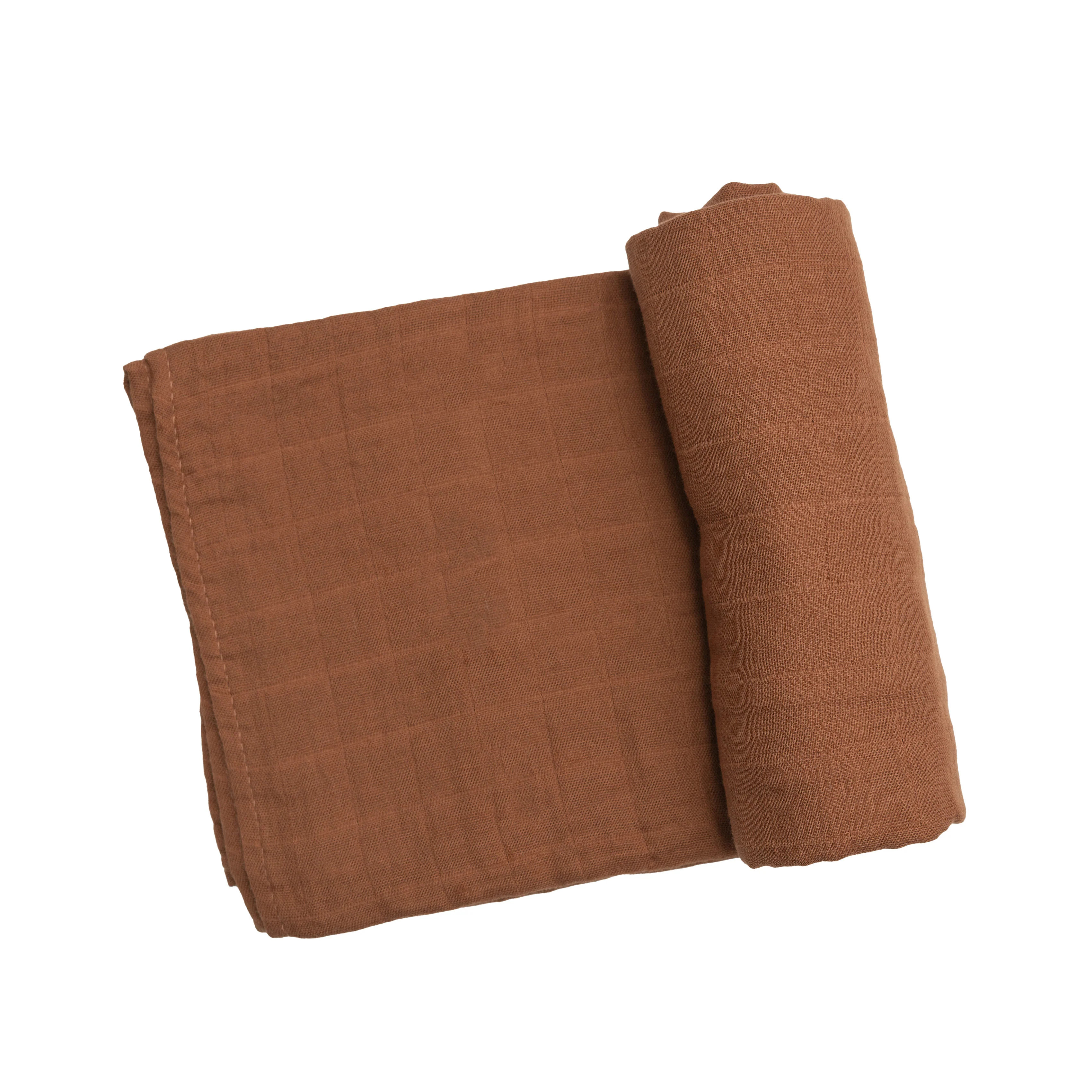 Muslin Swaddle, Caramel Cafe | SpearmintLOVE