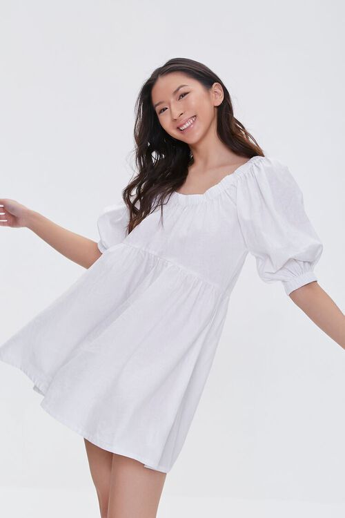 Linen-Blend Mini Dress | Forever 21 (US)