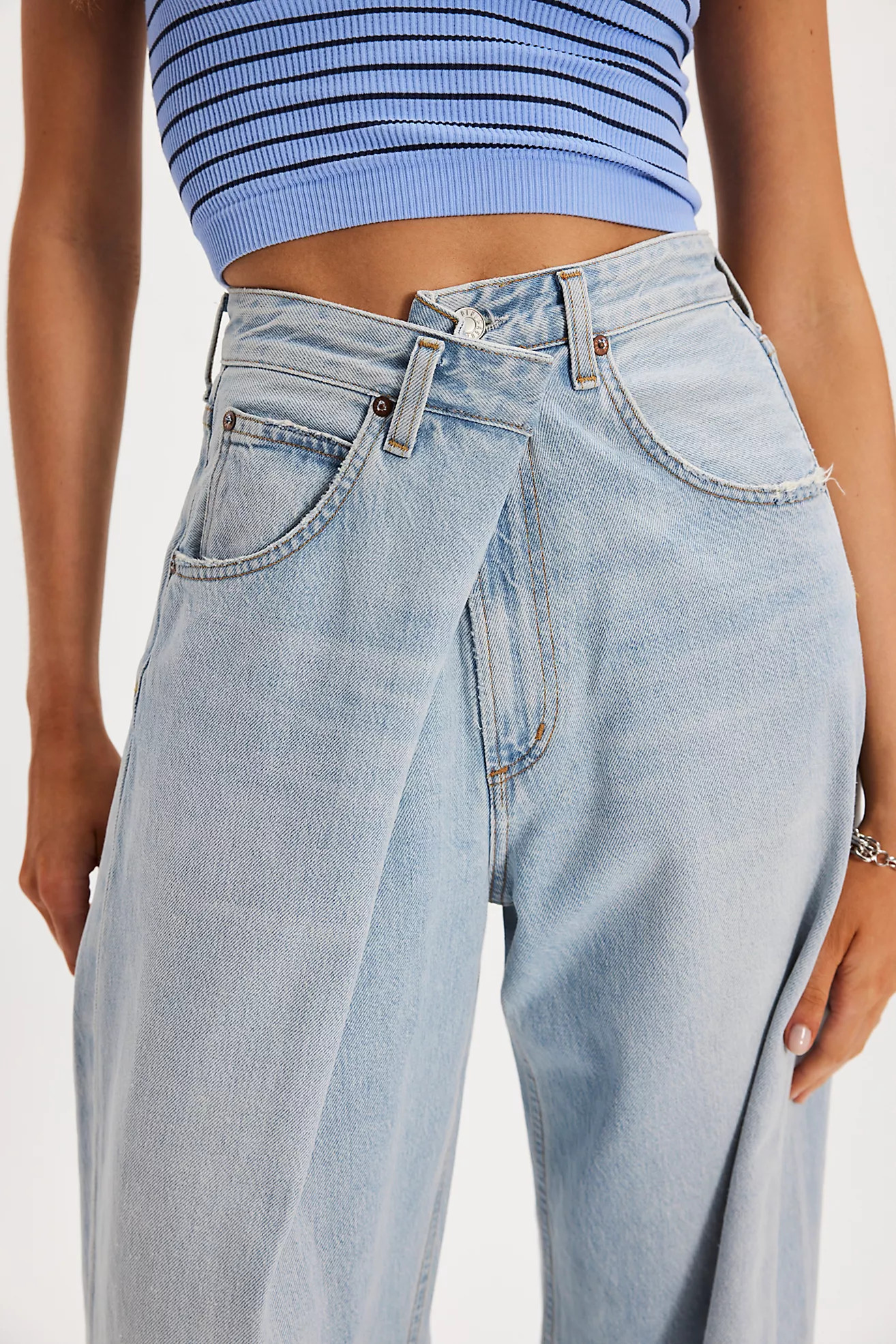 AGOLDE Vana Fold Jeans | Free People (Global - UK&FR Excluded)