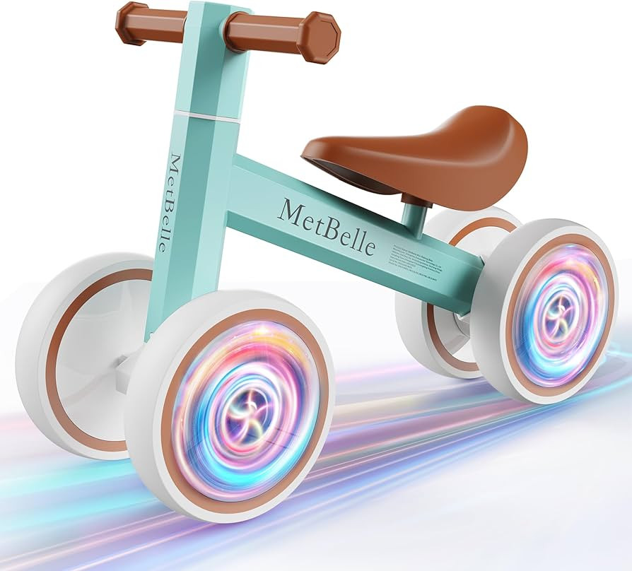 Baby Balance Bike for 1 Year Old Boys Girls Colorful Lighting 10-24 Months Push Toddler Toys Bicy... | Amazon (US)