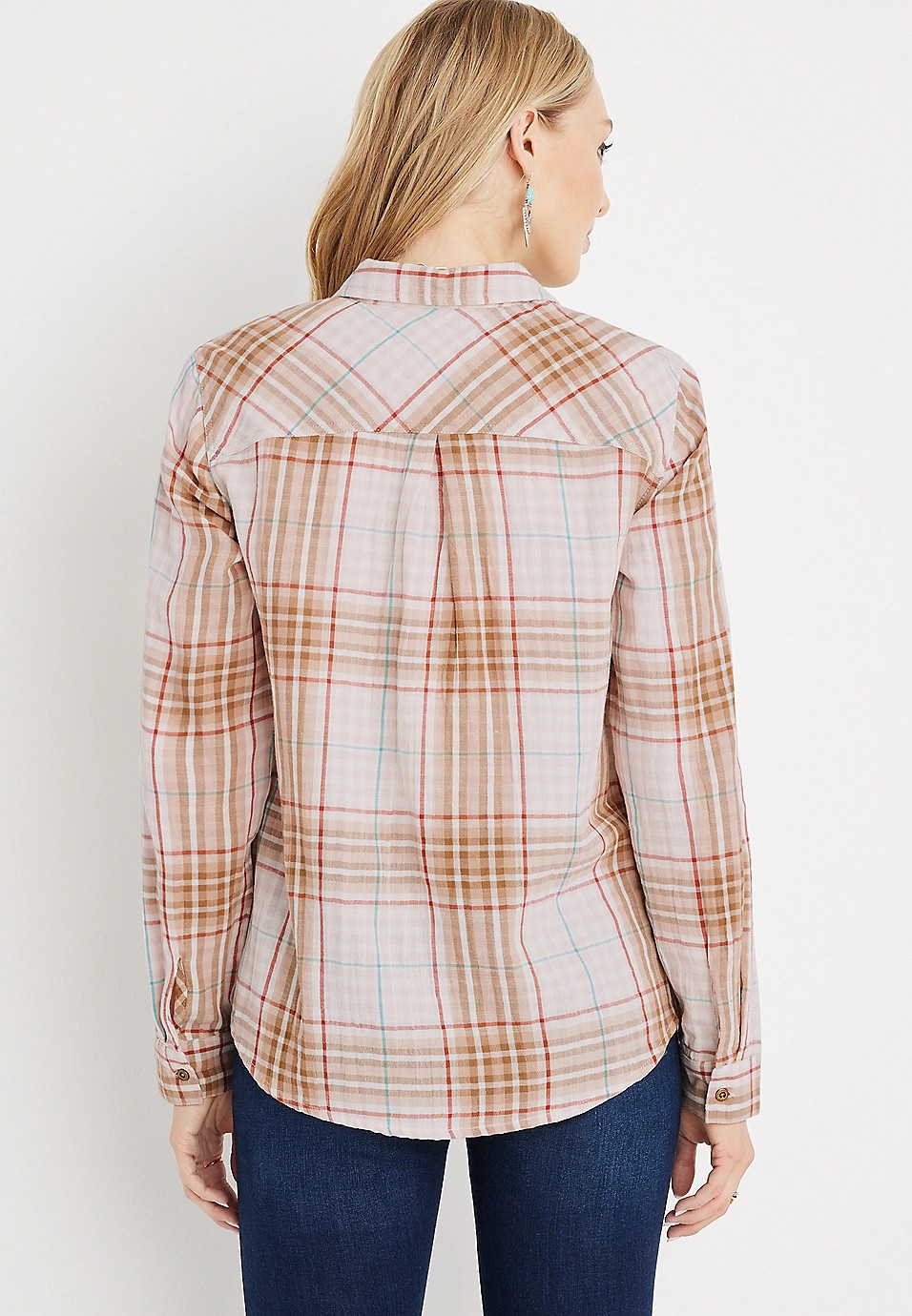 Cabin Plaid Button Down Shirt | Maurices