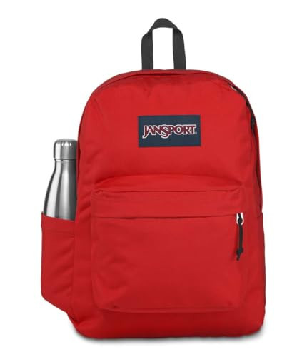 JanSport Superbreak Backpack - Durable, Lightweight Premium Backpack, Red Tape | Amazon (US)