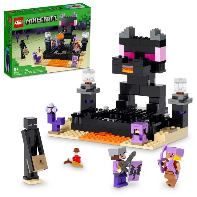 LEGO Minecraft The End Arena, Ender Dragon Battle Set 21242, Multiplayer Set Includes Mobs, Shulk... | Walmart (US)