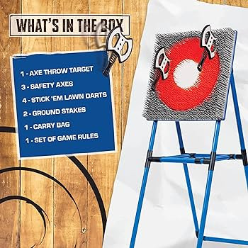 Eastpoint Axe Throw & Lawn Dart Target Sets - Bristle Axe Throwing Target & 2-in-1 Combo Backyard... | Amazon (US)