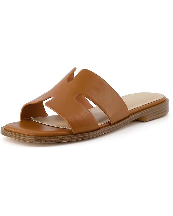 CUSHIONAIRE Women's Voyage slide sandal +Memory Foam, Wide Widths Available | Amazon (US)