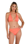Island Goddess Halter Triangle Top - Sunset | La Blanca Swim