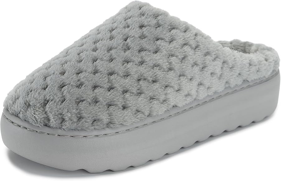 WHITIN Women's Pillow Warm Slippers with Outdoor-friendly Cushioned Sole | Amazon (US)