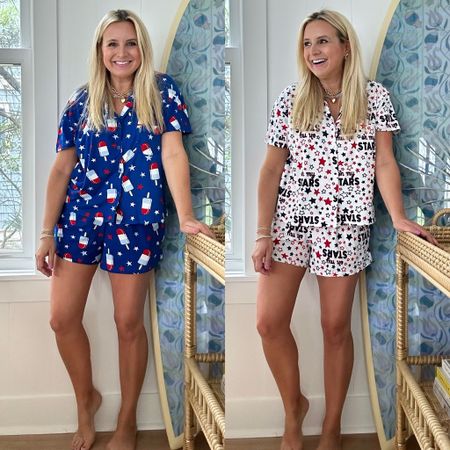 These $17 patriotic pajamas from
Walmart are a must! Grabbed in size small. Lots of prints to choose from! 

#LTKstyletip #LTKSeasonal #LTKfindsunder50