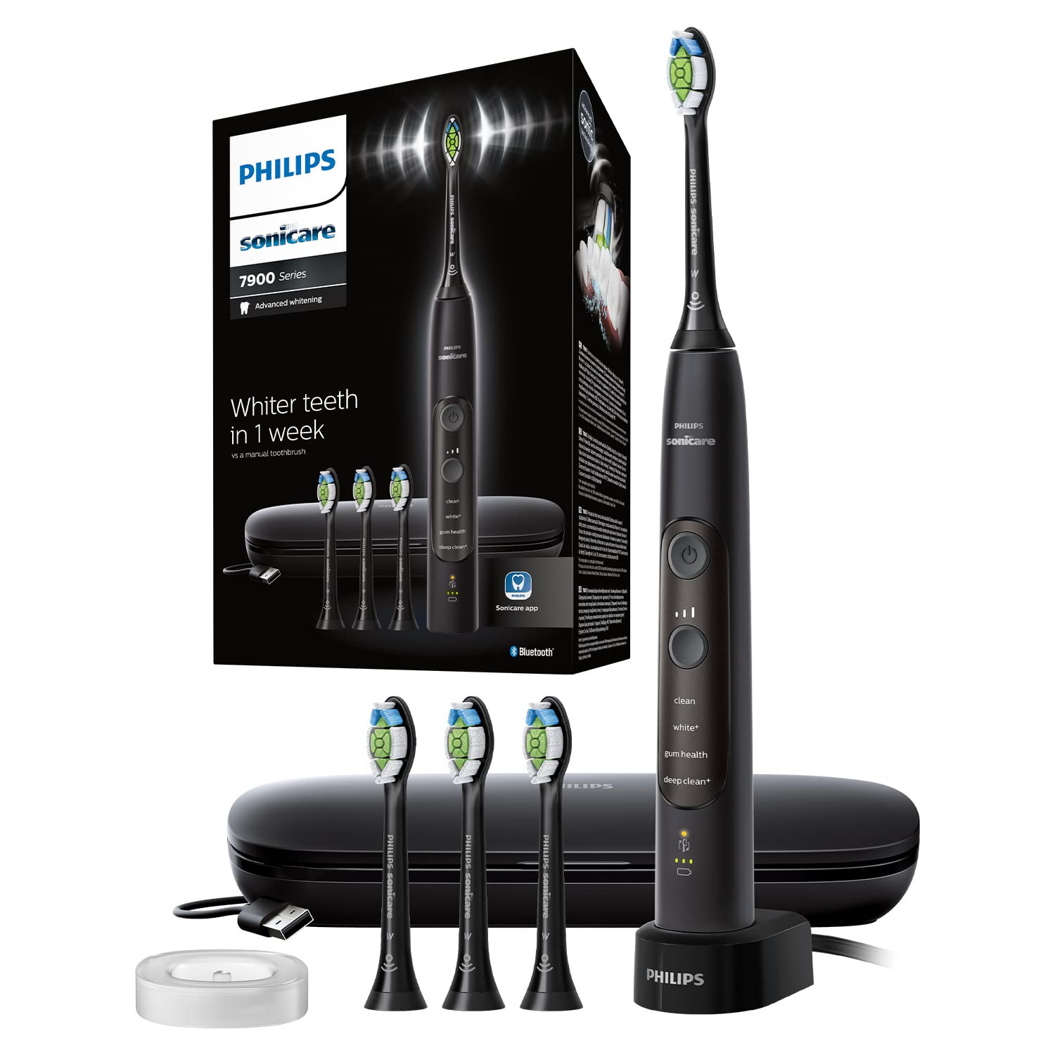 Philips Sonicare Advanced Whitening 7900, Sonic Electric Toothbrush with app, Connected Brushing,... | Amazon (UK)