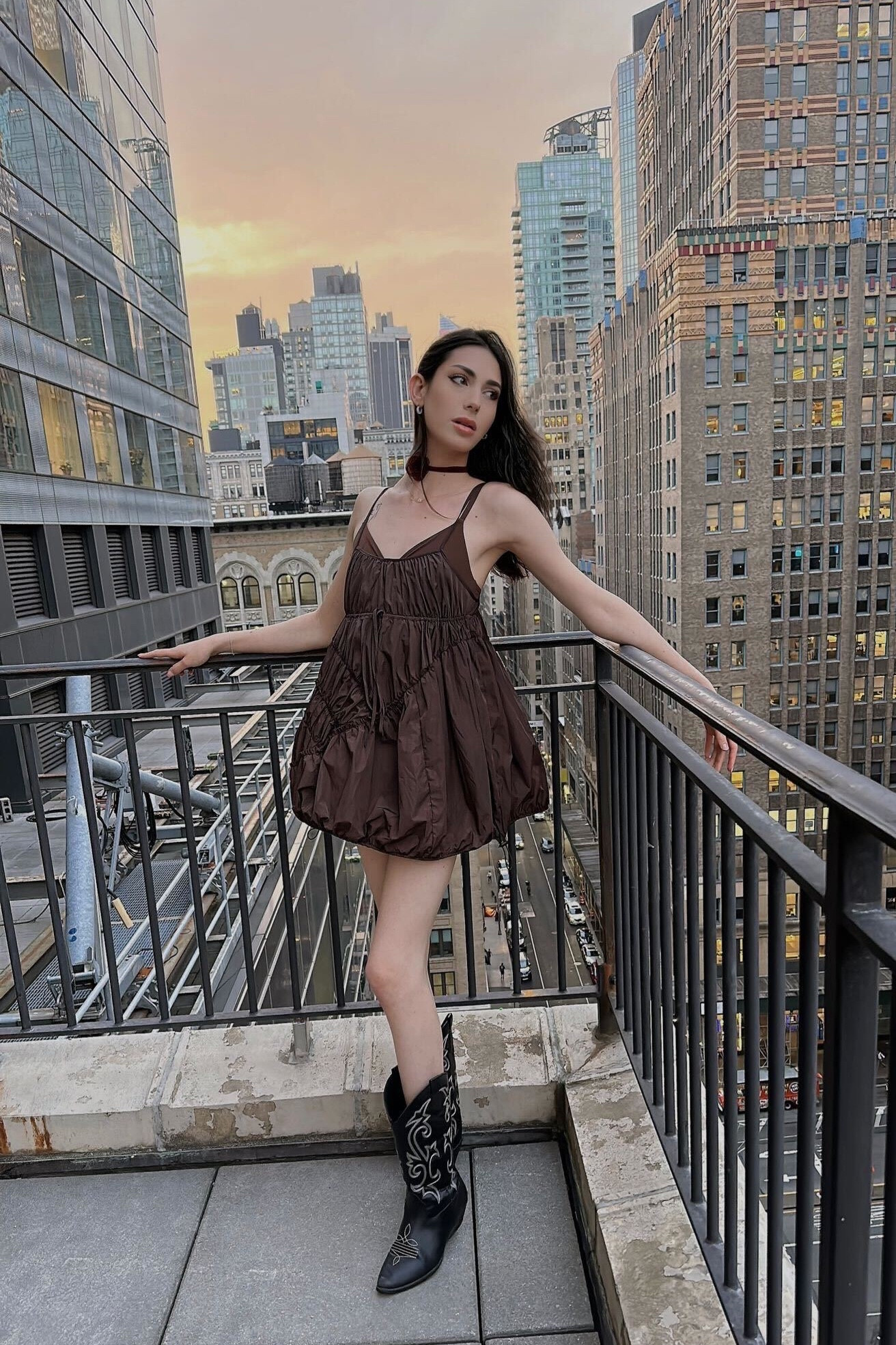 Mini dress and cowboy boots, transitional autumn dressing

#LTKfindsunder50 #LTKxAFeurope #LTKstyletip