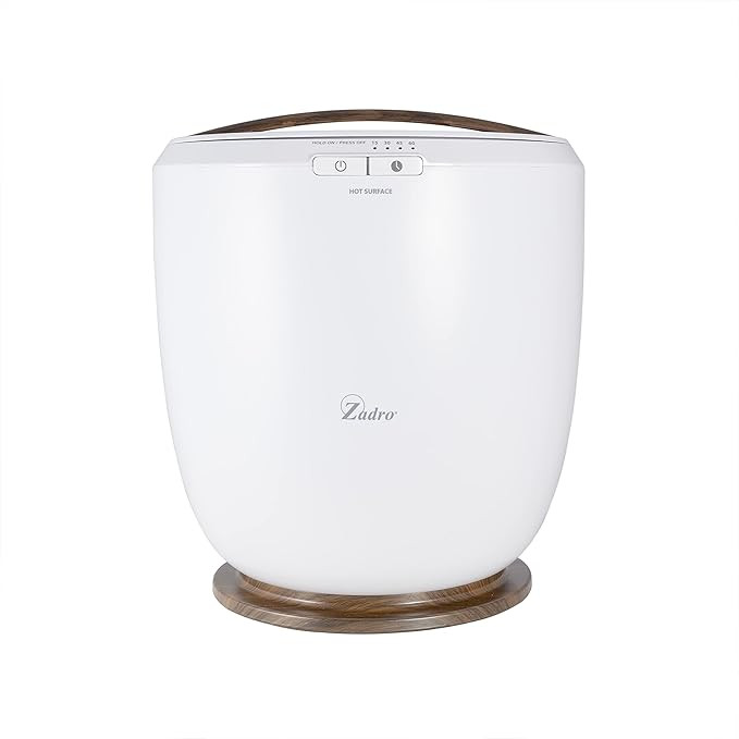 Zadro Countertop Towel Warmer, White/Oak | Amazon (US)