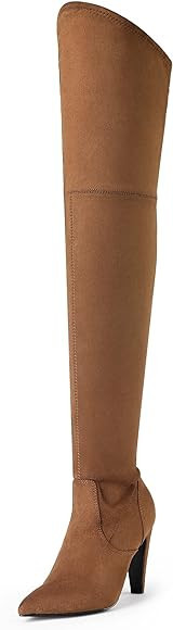 DREAM PAIRS Women's Thigh High Boots Over The Knee Heels Long Sexy Pointed Toe Boots | Amazon (US)