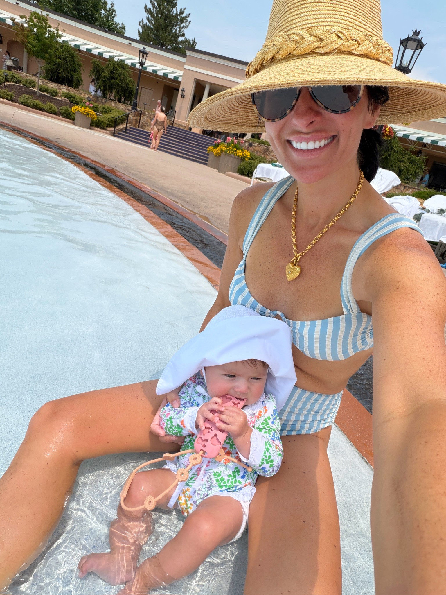 Our swim!! Obsessed with this suit I got from Shopbop!

#LTKTravel #LTKBaby #LTKSwim