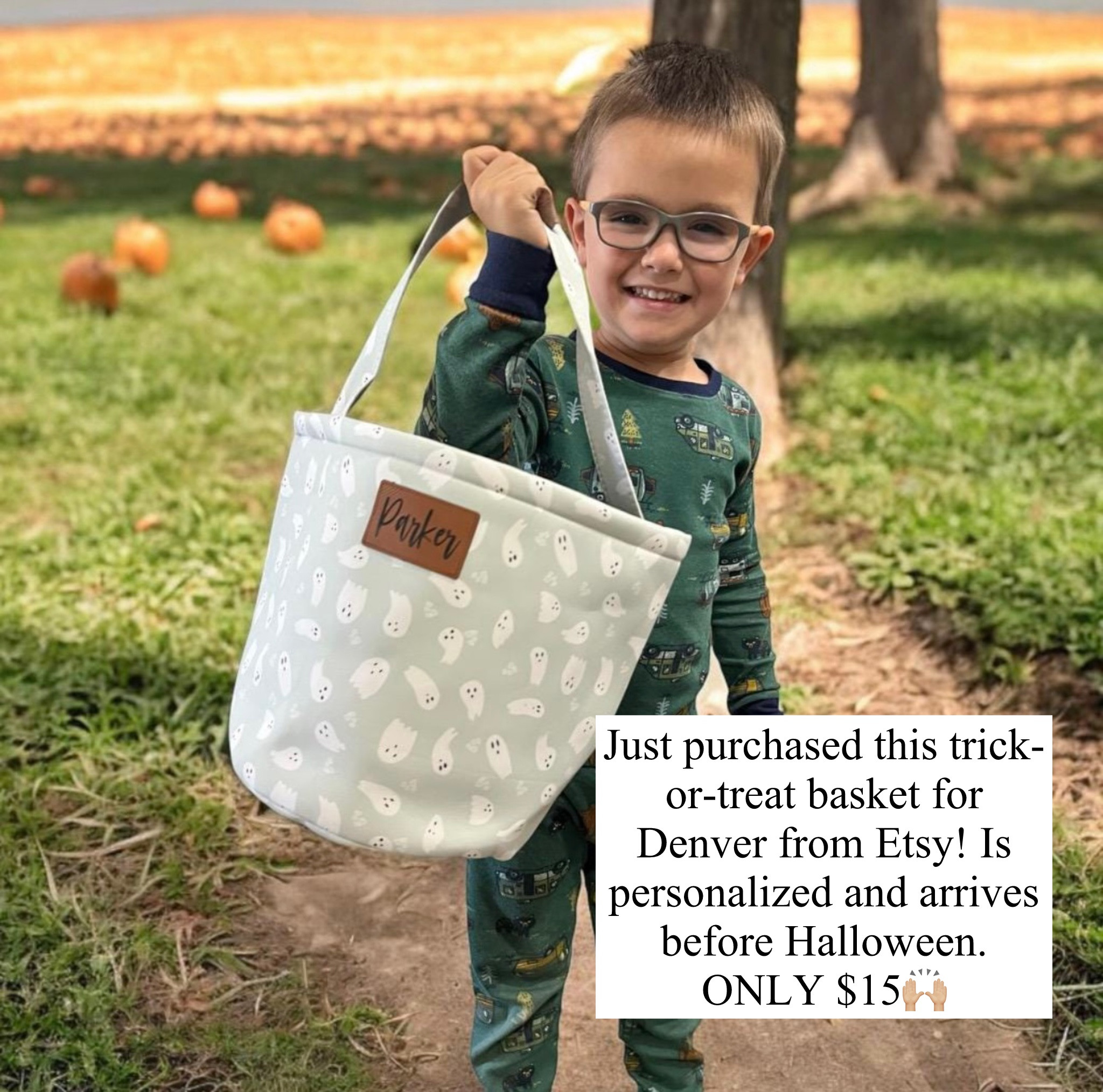 Cutest trick-or-treat basket! ON SALE and arrived before Halloween🙌🏼👻🎃

#LTKFindsUnder50 #LTKSeasonal #LTKHalloween
