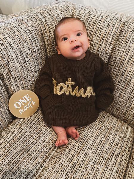 Embroidered baby sweater 

#LTKfamily #LTKbump #LTKbaby