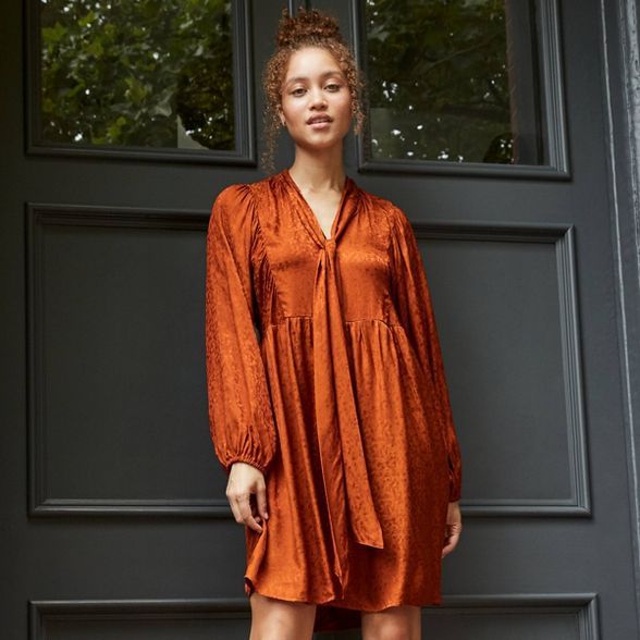 Women's Long Sleeve Babydoll Dress - A New Day™ | Target