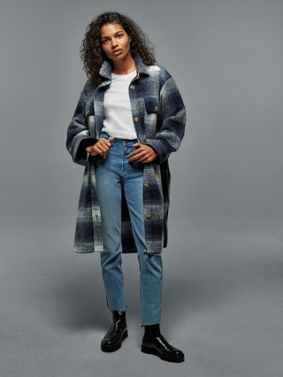 Oversized Plaid Shirt Jacket | Gap (US)