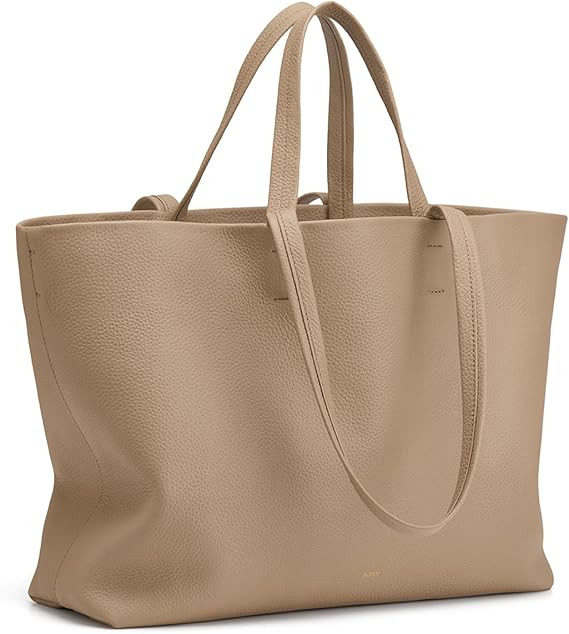 Kattee Leather Tote Bags for Women Soft Shoulder Purses Handbags Travel Work Bags Top Grain Leath... | Amazon (US)