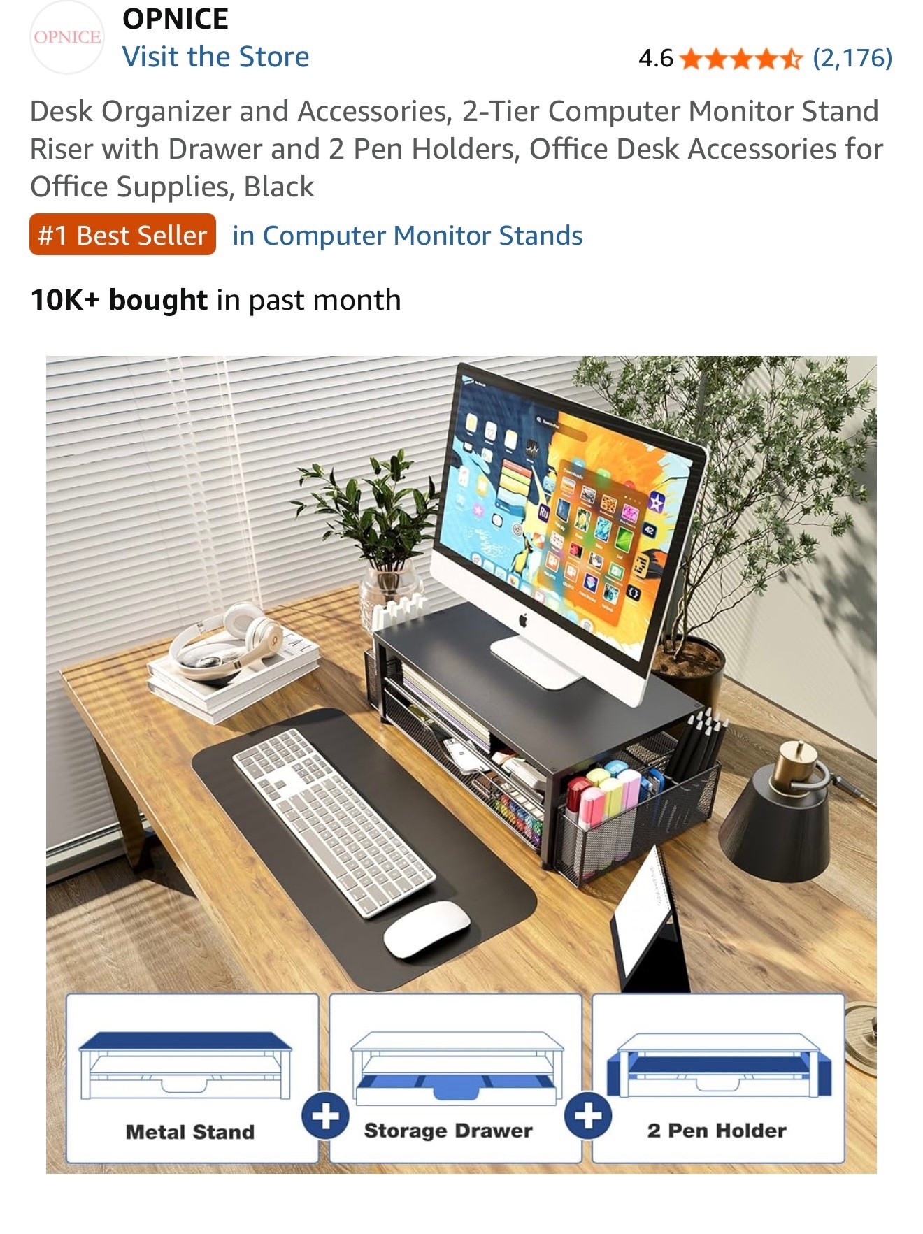 I recently ordered this and it allowed me to reclaim space on my small computer desk. #tech #computers #organization #storage 

#LTKFamily #LTKHome #LTKU