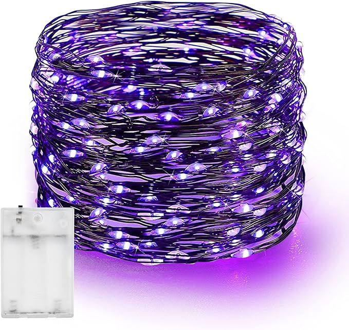 Dazzle Bright Fairy String Lights, 20 FT 60 LED Copper Wire Battery Operated Waterproof Lights, C... | Amazon (US)