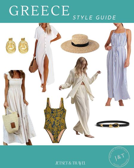 Greece Style Guide from my recent trip! 

#greeceoutfits #greece #traveloutfit #travel #summer #sandals #beachhat #beachcoverup 

#LTKTravel #LTKFindsUnder100 #LTKSwim