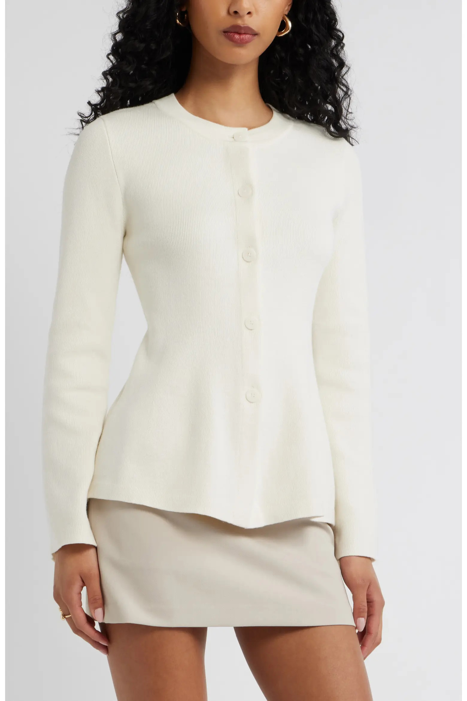 Button Front Peplum Cardigan (Women) | Nordstrom | Nordstrom